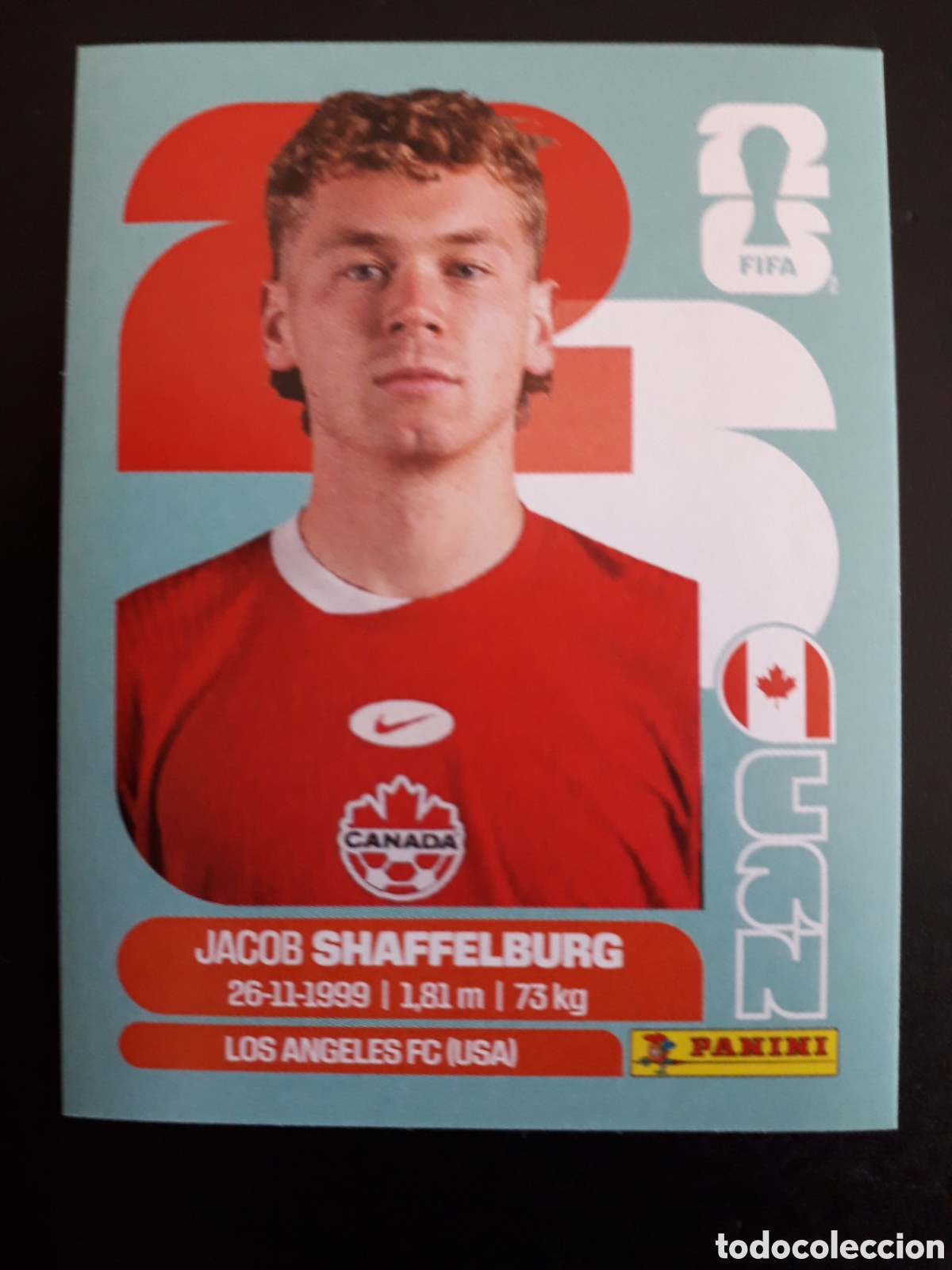 Cromos de f&uacute;tbol: SHAFFELBURG CANAD&Aacute; CAN 14 MUNDIAL F&Uacute;TBOL 2026 FIFA WORLD CUP PANINI SIN PEGAR PEDIDO M&Iacute;NIMO 3&euro;
