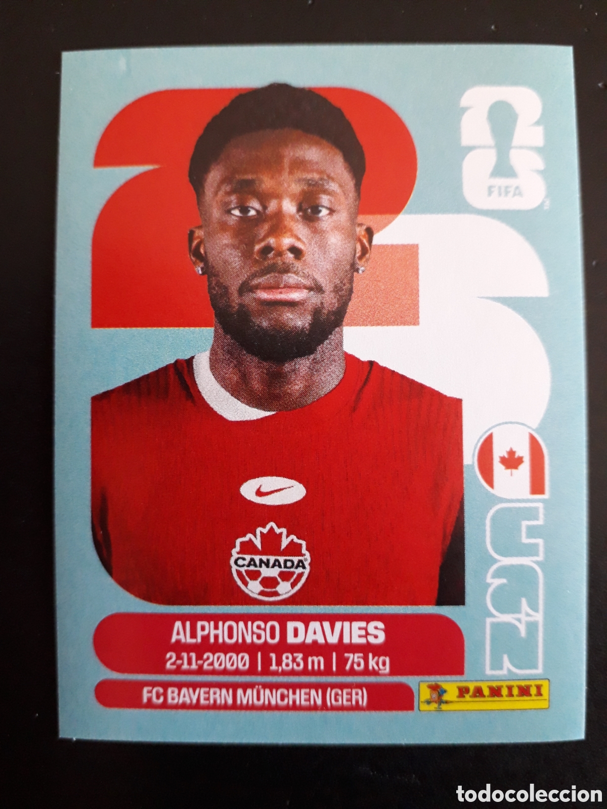 Cromos de f&uacute;tbol: DAVIES CANAD&Aacute; CAN 3 MUNDIAL F&Uacute;TBOL 2026 FIFA WORLD CUP PANINI SIN PEGAR PEDIDO M&Iacute;NIMO 3&euro;.