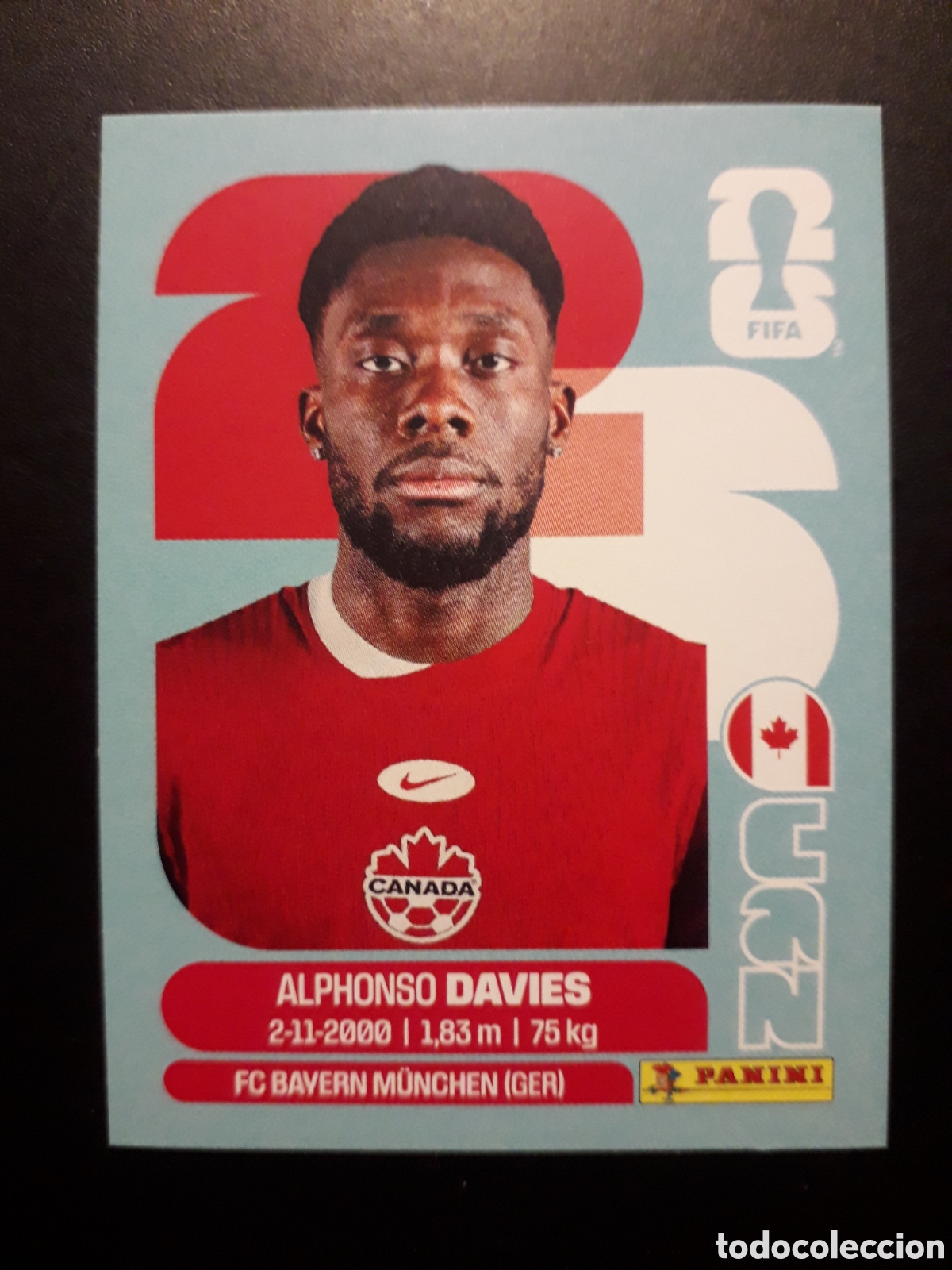 Cromos de f&uacute;tbol: DAVIES CANAD&Aacute; CAN 3 MUNDIAL F&Uacute;TBOL 2026 FIFA WORLD CUP PANINI SIN PEGAR PEDIDO M&Iacute;NIMO 3&euro;.
