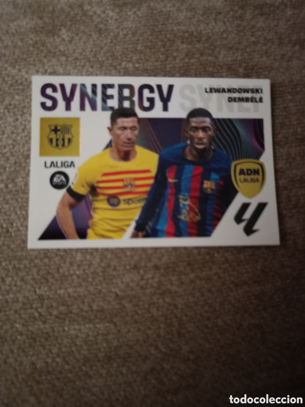 Cromos de f&uacute;tbol: Liga este synergy 19 LEWANDOWSKI / DEMBEL&Eacute; 2023-24 23 24