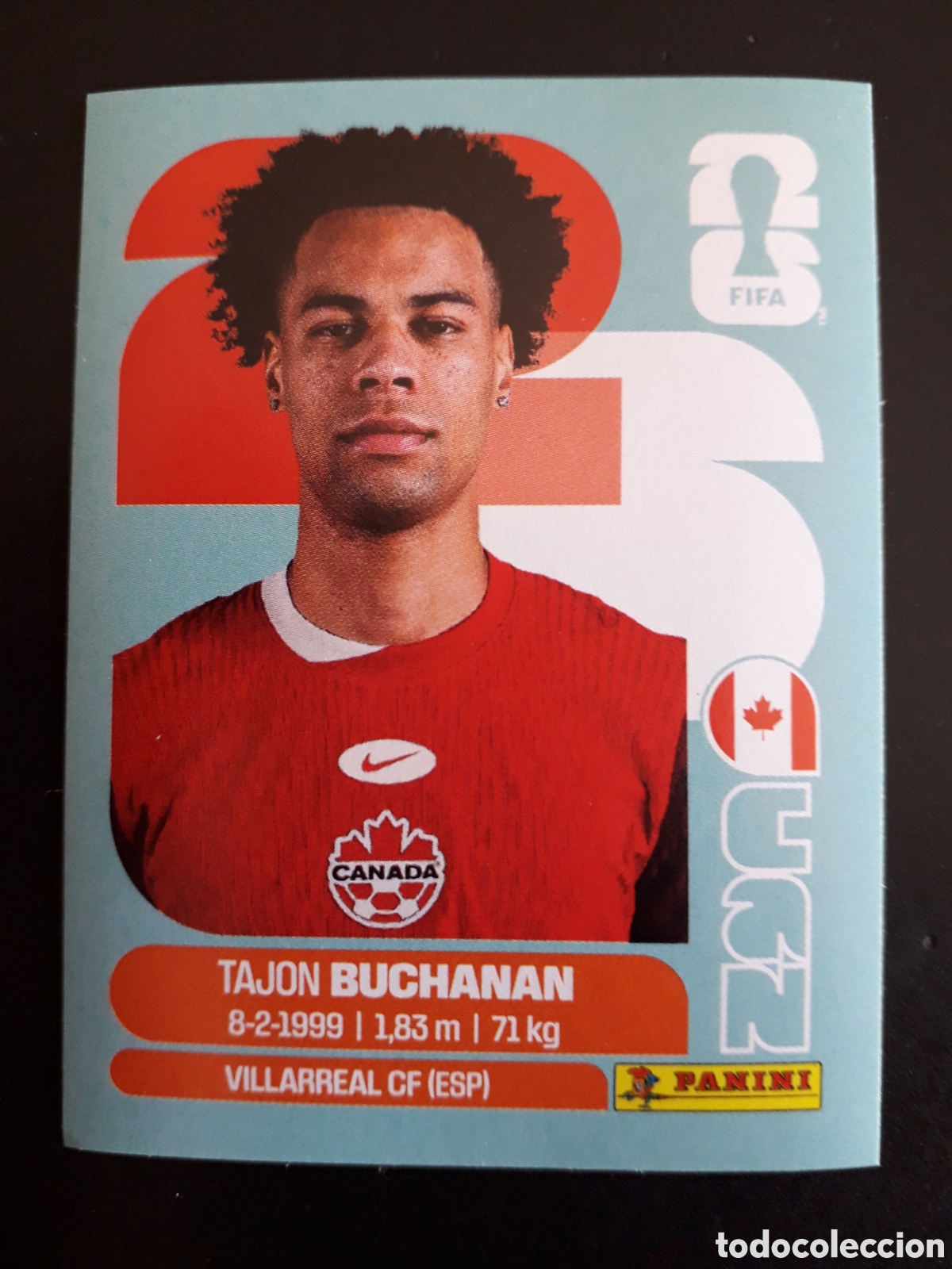Cromos de f&uacute;tbol: BUCHANAN CANAD&Aacute; CAN 17 MUNDIAL F&Uacute;TBOL 2026 FIFA WORLD CUP PANINI SIN PEGAR PEDIDO M&Iacute;NIMO 3&euro;