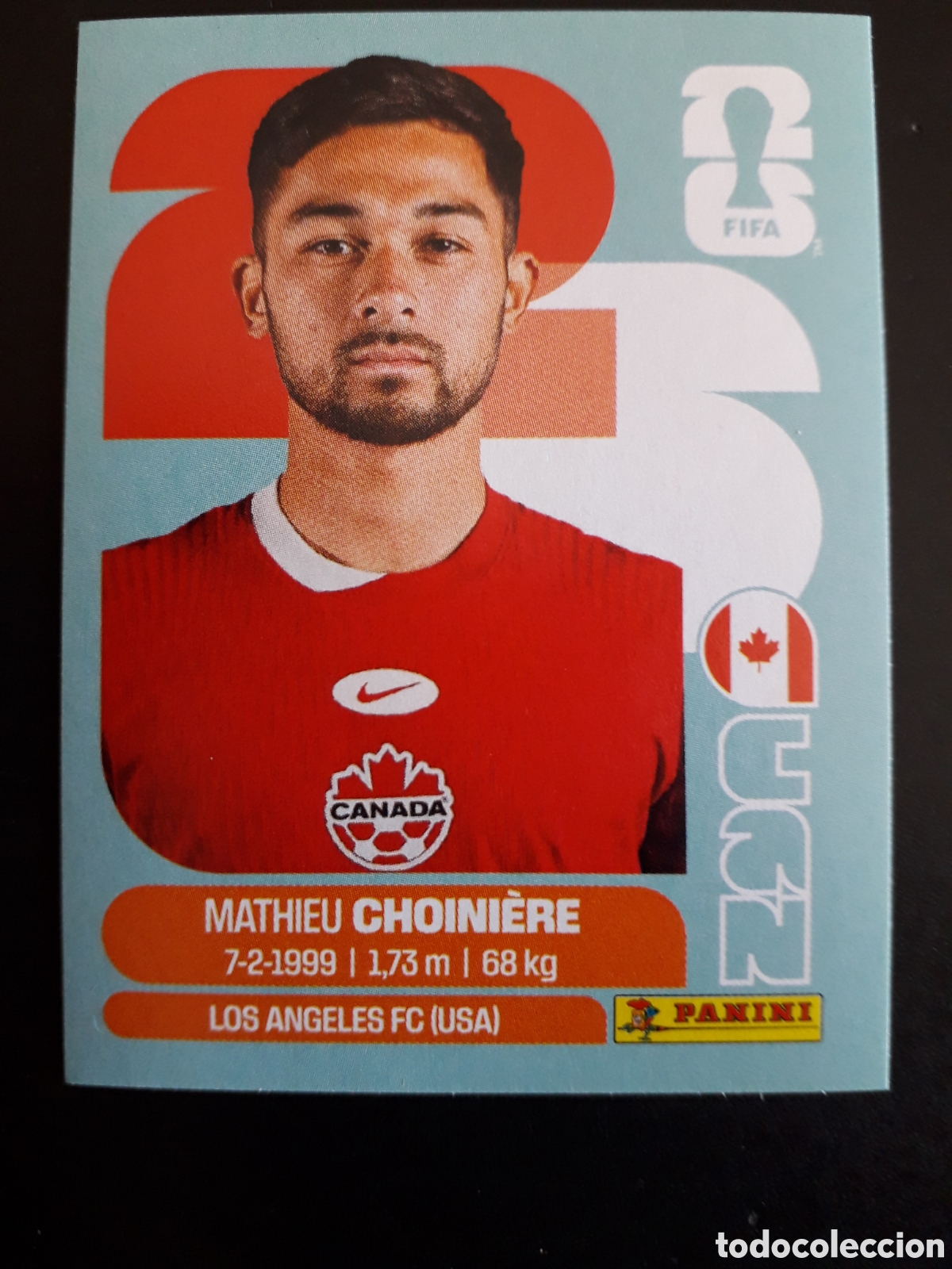 Cromos de f&uacute;tbol: CHOINI&Eacute;RE CANAD&Aacute; CAN 15 MUNDIAL F&Uacute;TBOL 2026 FIFA WORLD CUP PANINI SIN PEGAR PEDIDO M&Iacute;NIMO 3&euro;