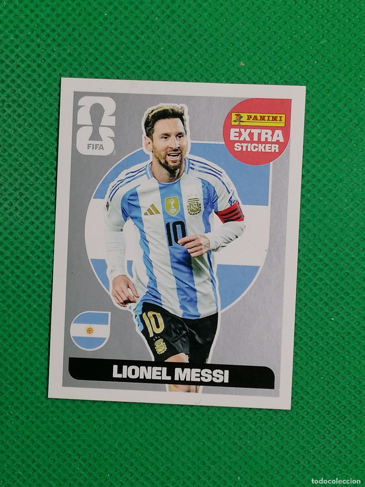 Cromos de f&uacute;tbol: LIONEL MESSI ARGENTINA PLATA EXTRA STICKER ⚽ PANINI FIFA MUNDIAL WORLD CUP 26 2026 STICKER ⚽