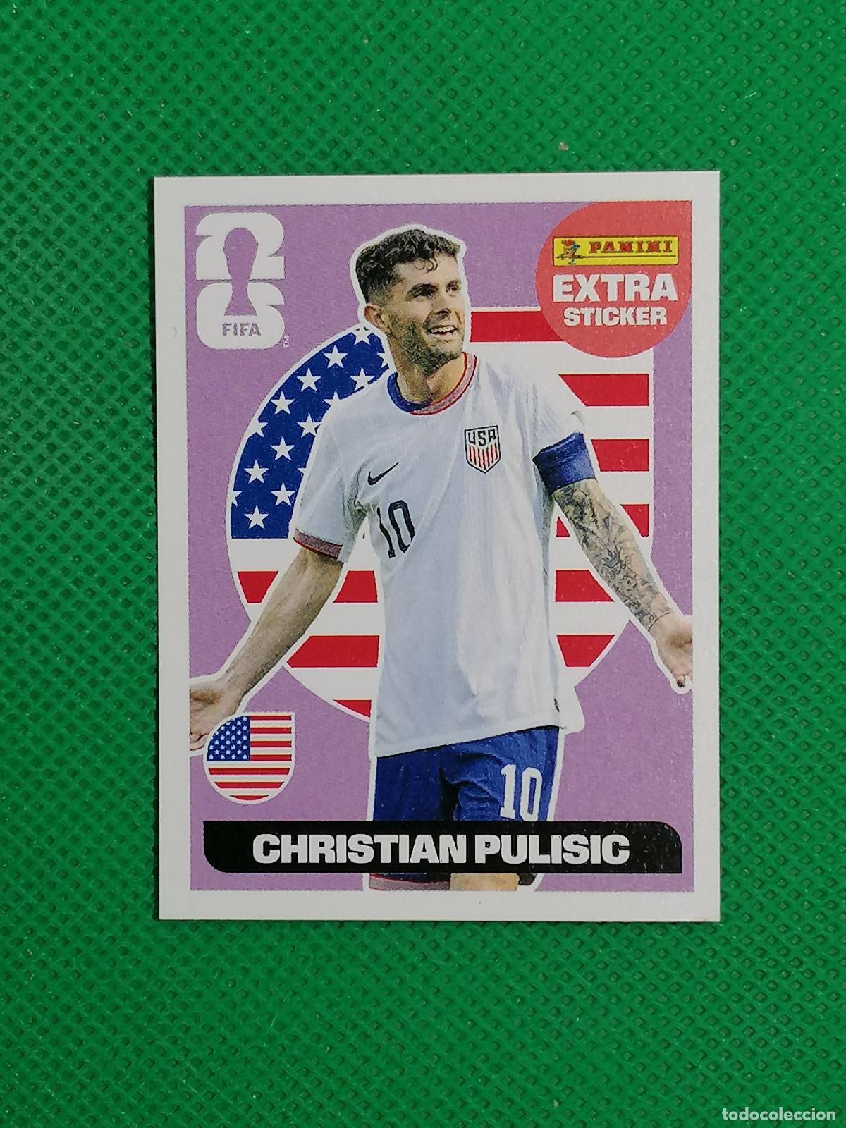 Cromos de f&uacute;tbol: CHRISTIAN PULISIC USA BASE MORADO EXTRA STICKER ⚽ PANINI FIFA MUNDIAL WORLD CUP 26 2026 STICKER ⚽