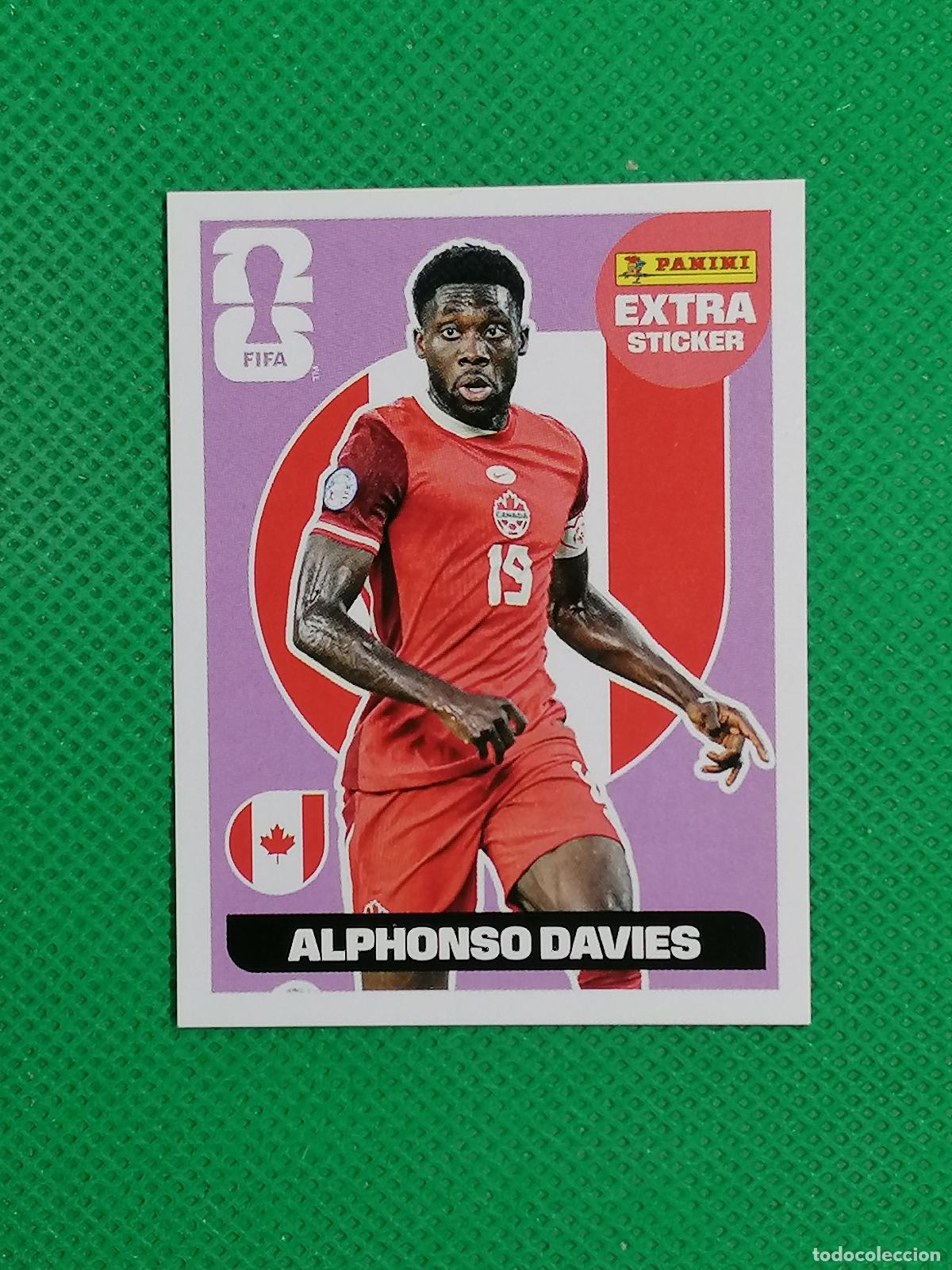 Cromos de f&uacute;tbol: ALPHONSO DAVIES CANADA BASE MORADO EXTRA STICKER ⚽ PANINI FIFA MUNDIAL WORLD CUP 26 2026 STICKER ⚽