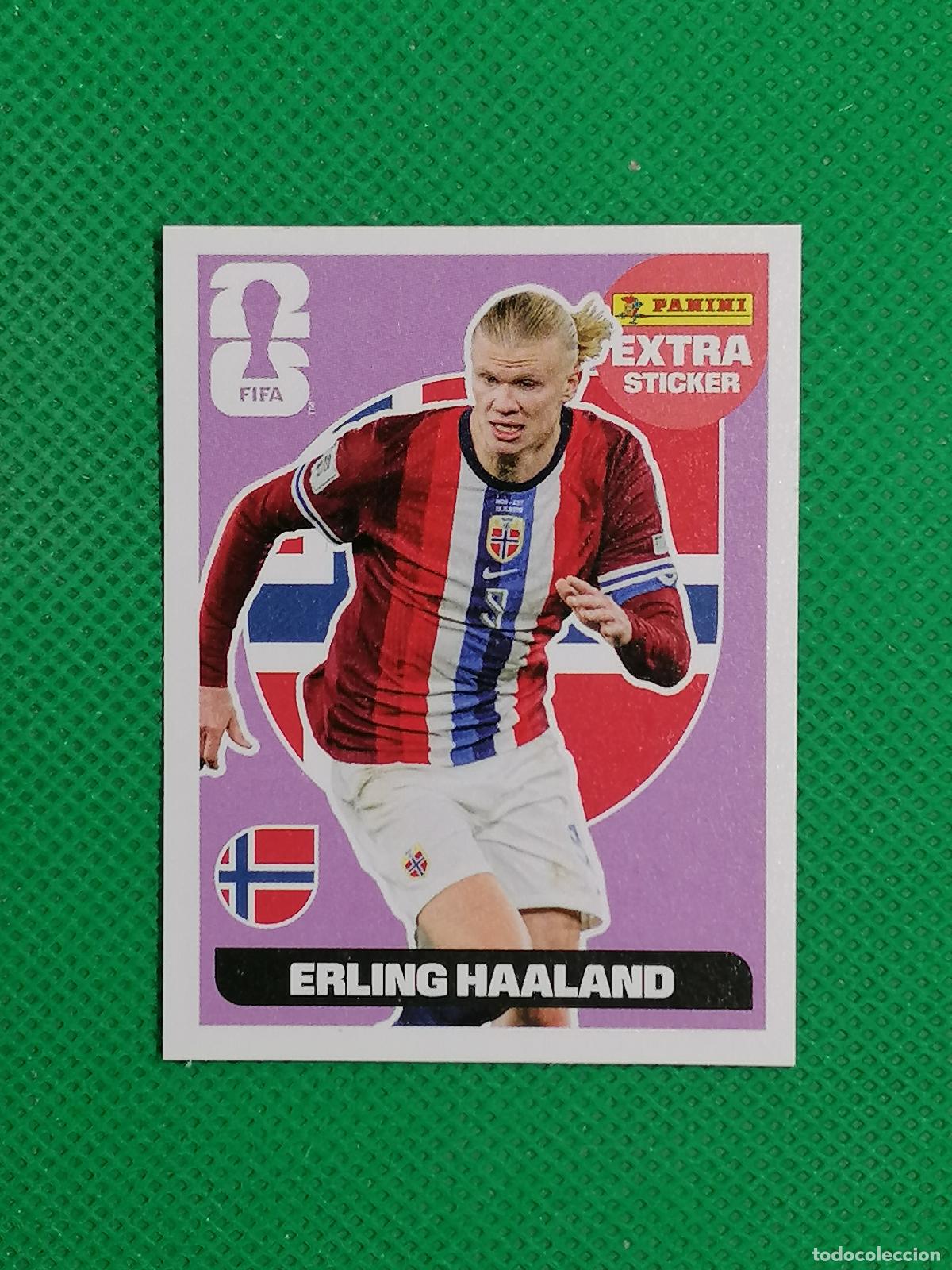 Cromos de f&uacute;tbol: ERLING HAALAND NORUEGA BASE MORADO EXTRA STICKER ⚽ PANINI FIFA MUNDIAL WORLD CUP 26 2026 STICKER ⚽
