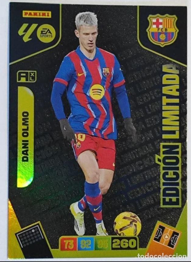 Fu&szlig;ball-Sticker: Edici&oacute;n Limitada Dani Olmo FC Barcelona Adrenalyn