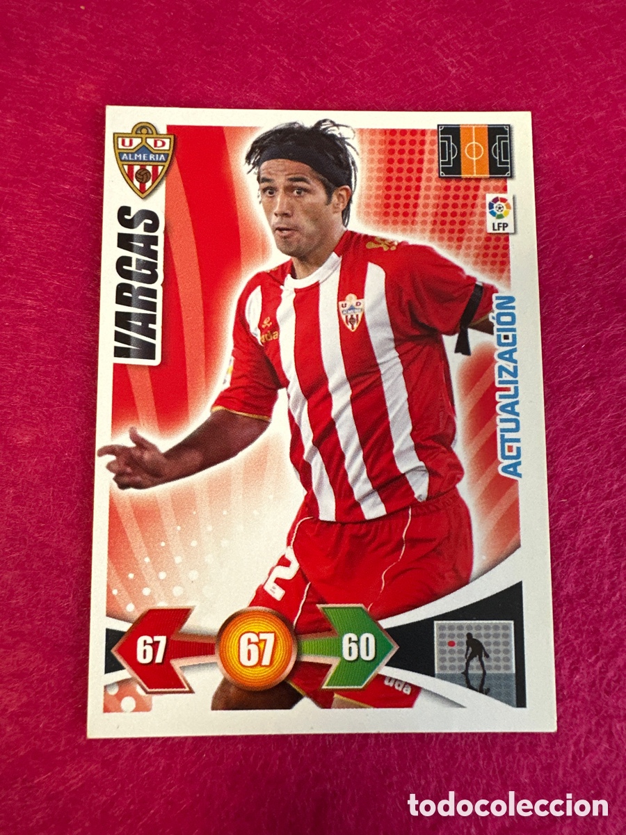 Cromos de f&uacute;tbol: VARGAS (ALMER&Iacute;A) ACTUALIZACION ADRENALYN LIGA 2009-2010 09 10 PANINI TRADING CARD