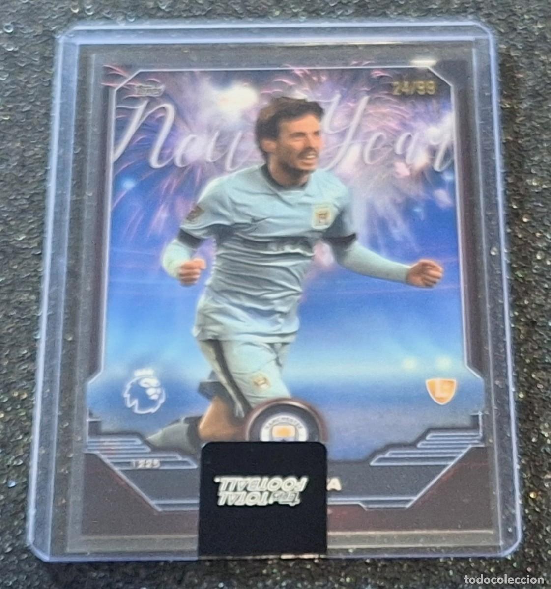 Cromos de Futebol: David Silva Manchester City Topps Total Football 24/99 New Year