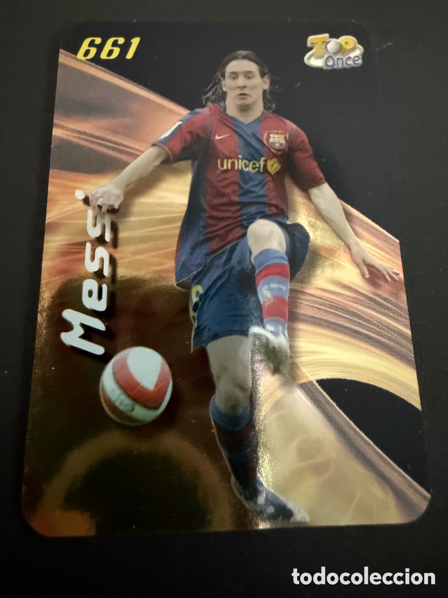 Figurine di Calcio: MUNDICROMO 2008. n 661. MESSI. TOP 6. Brillo Naranja P&aacute;lido