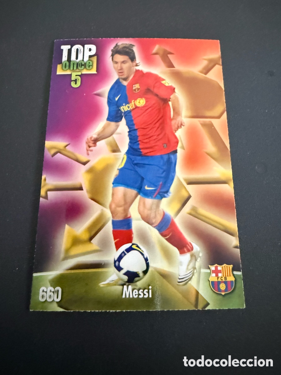 Figurine di Calcio: MUNDICROMO 2009. Top 5. n 660. MESSI.
