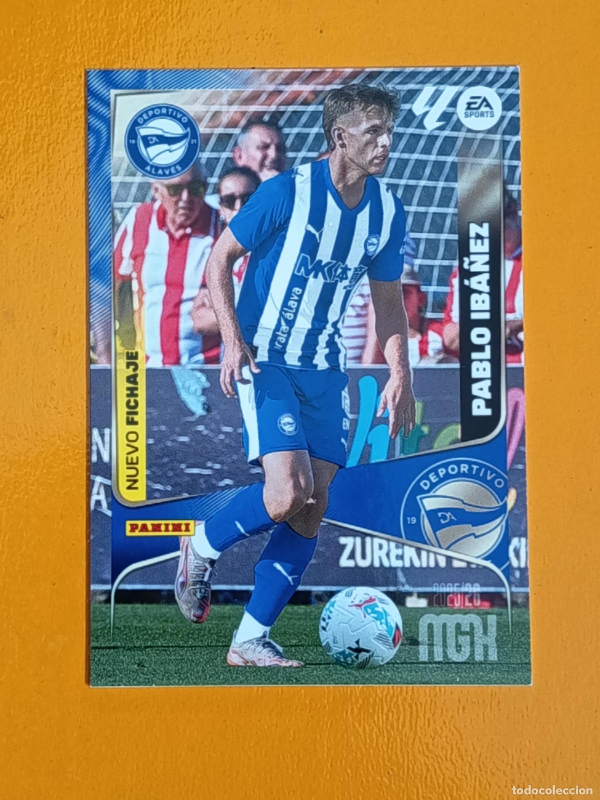 Figurine di Calcio: 446 PABLO IB&Aacute;&Ntilde;EZ. NUEVO FICHAJE. DEPORTIVO ALAV&Eacute;S. MEGACRACKS 2025-26. PANINI
