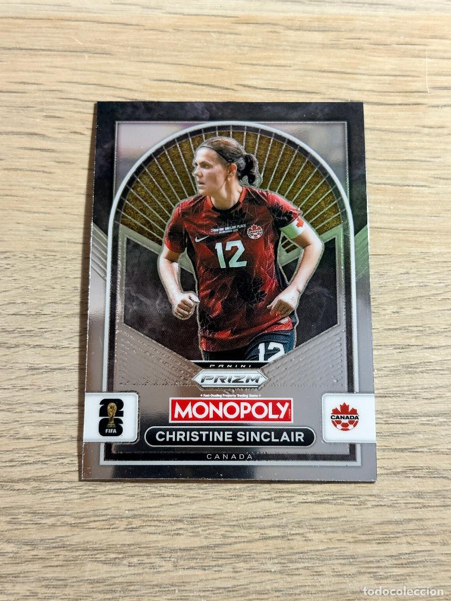 Cartes &agrave; collectionner de Football: CHRISTINE SINCLAIR 100 CANADA WORLD CUP 2026 PANINI PRIZM MONOPOLY