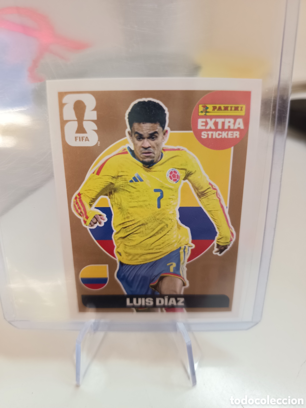 Cromos de f&uacute;tbol: EXTRA STICKER BRONCE LUIS DIAZ WORLD CUP 2026 MUNDIAL PANINI