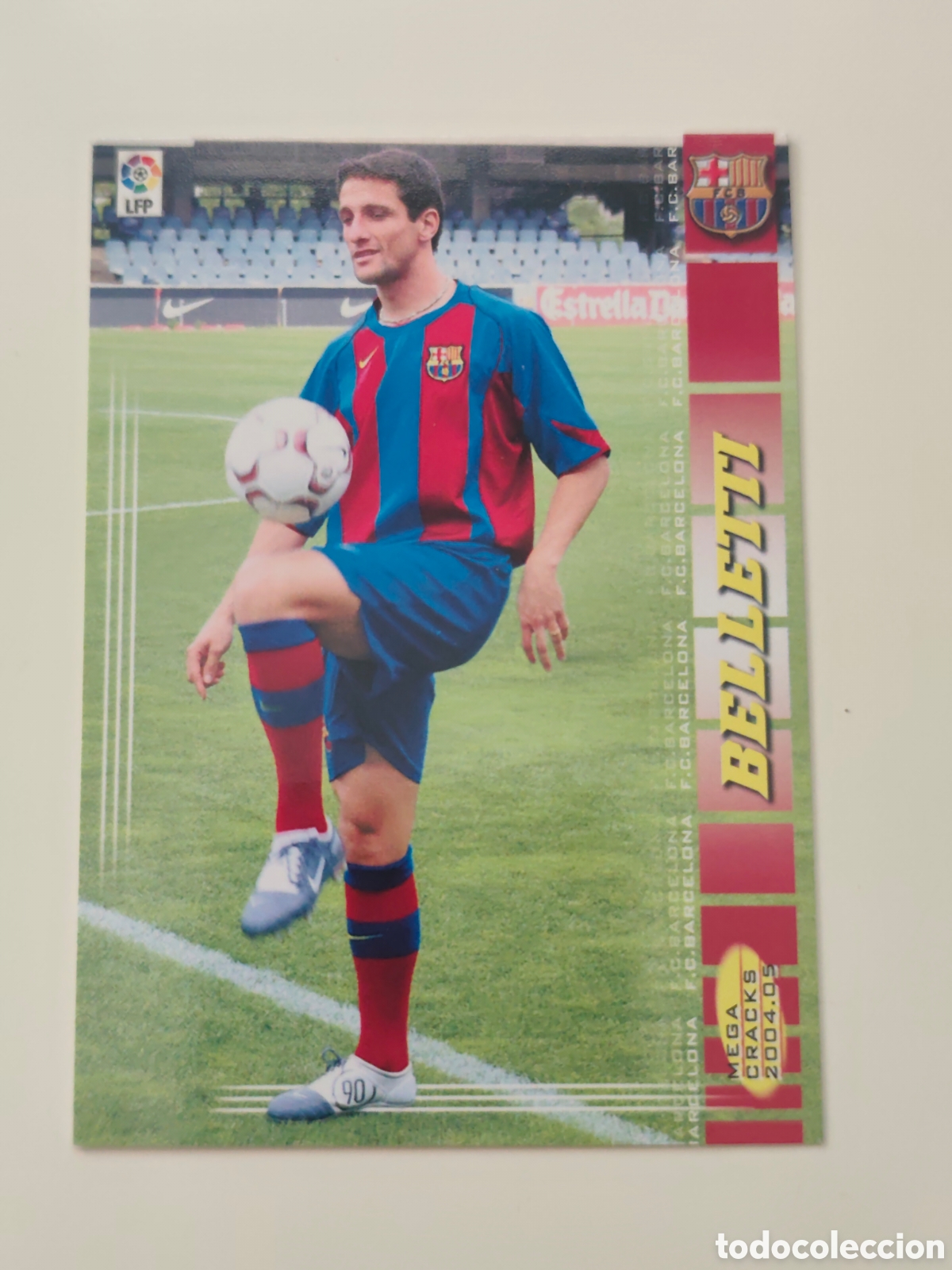 Cromos de f&uacute;tbol: 57 BELLETTI FC BARCELONA MEGACRACKS 2004 2005
