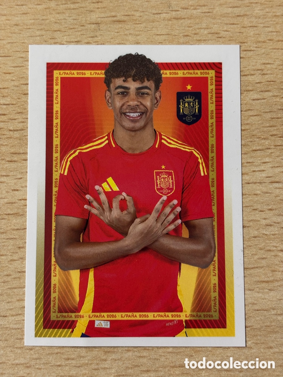 Cromos de f&uacute;tbol: # 49 Lamine Yamal Selecci&oacute;n Espa&ntilde;a colecci&oacute;n Carrefour Mundial 2026