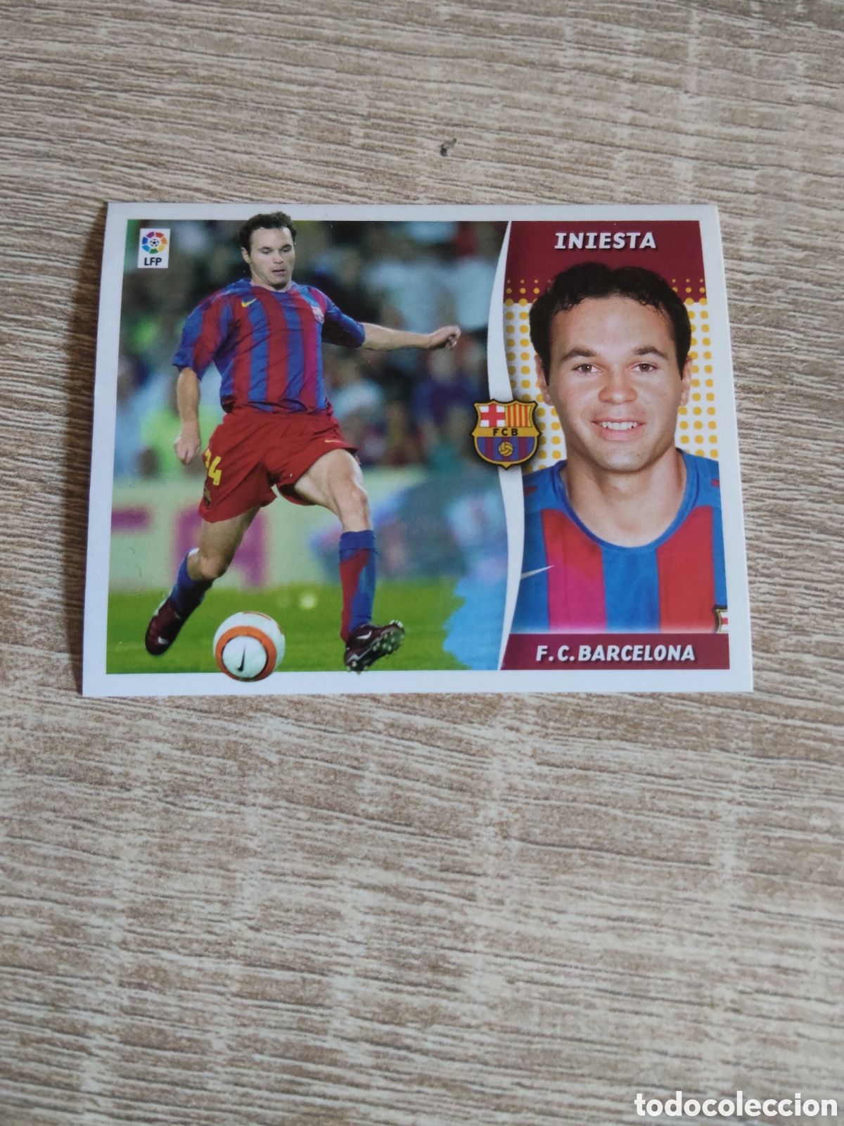 Cromos de f&uacute;tbol: Iniesta Barcelona liga 2006 2007 06 07 ediciones este