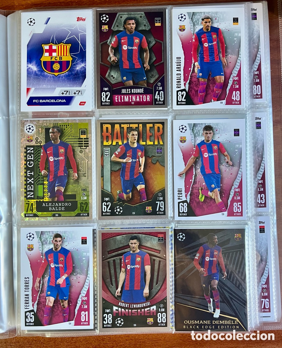 Cromos de f&uacute;tbol: LOTE CROMOS TOPPS FC BARCELONA