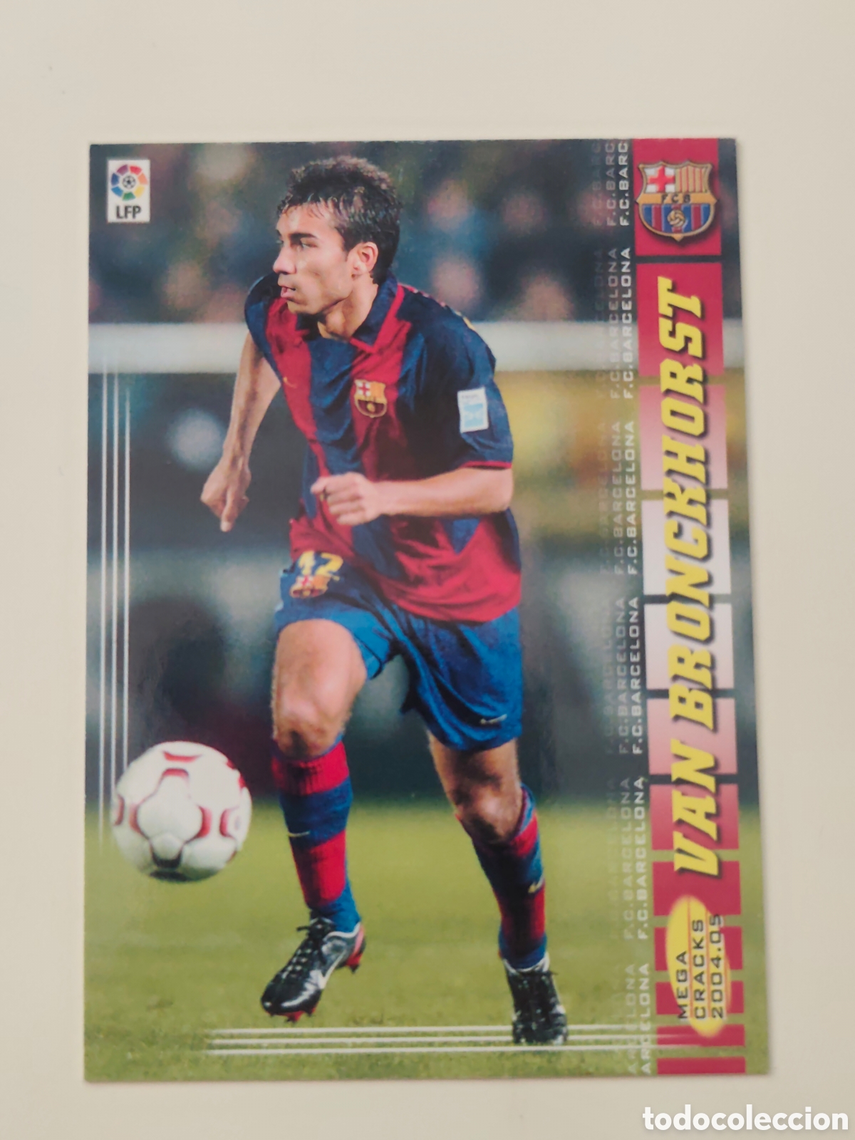 Cromos de f&uacute;tbol: 62 VAN BRONCKHORST FC BARCELONA MEGACRACKS 2004 2005