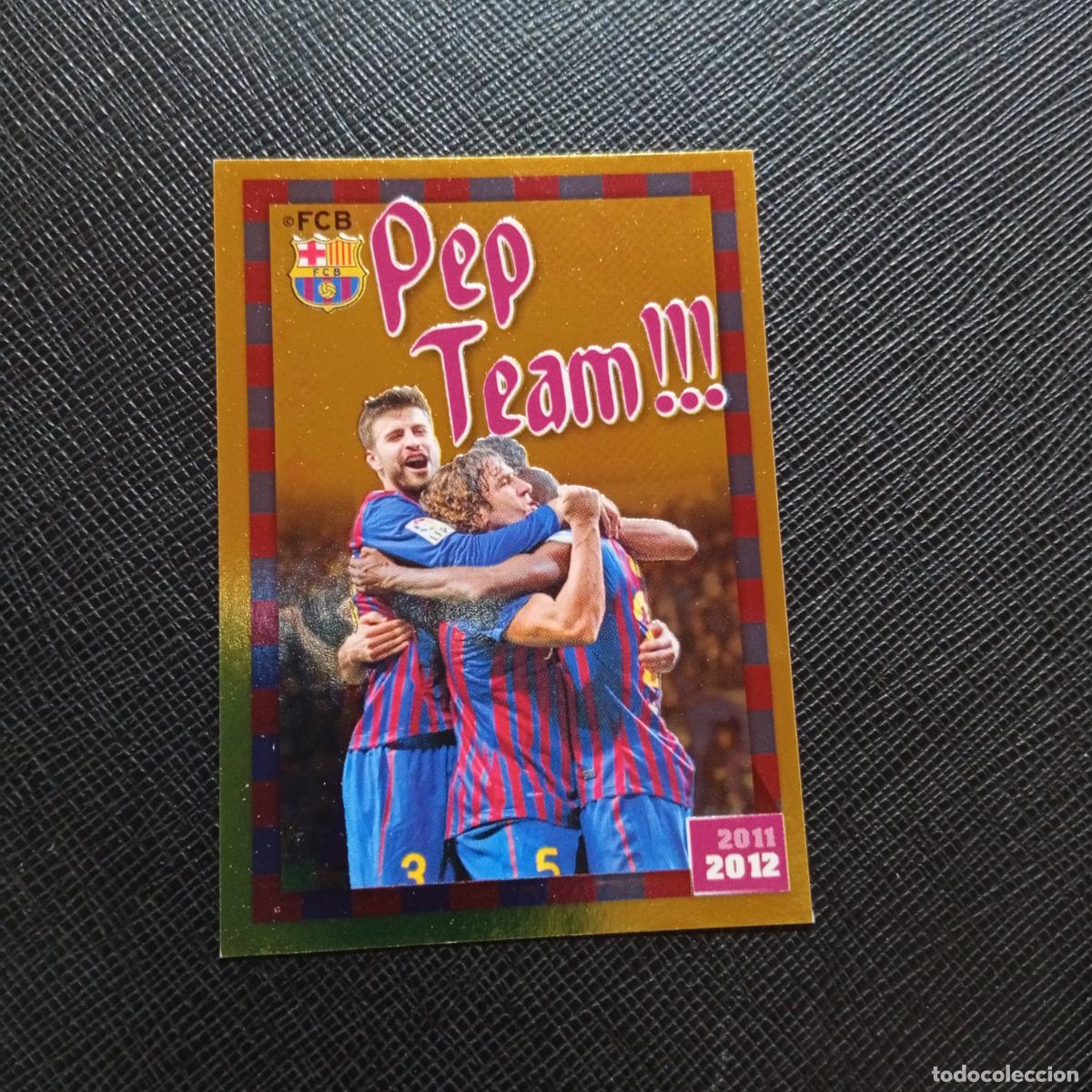 Cromos de f&uacute;tbol: 206 PEP TEAM BARCELONA PANINI COLECCION OFICIAL 2011 2012 CROMO 11 12 - SIN PEGAR - A155 PG6