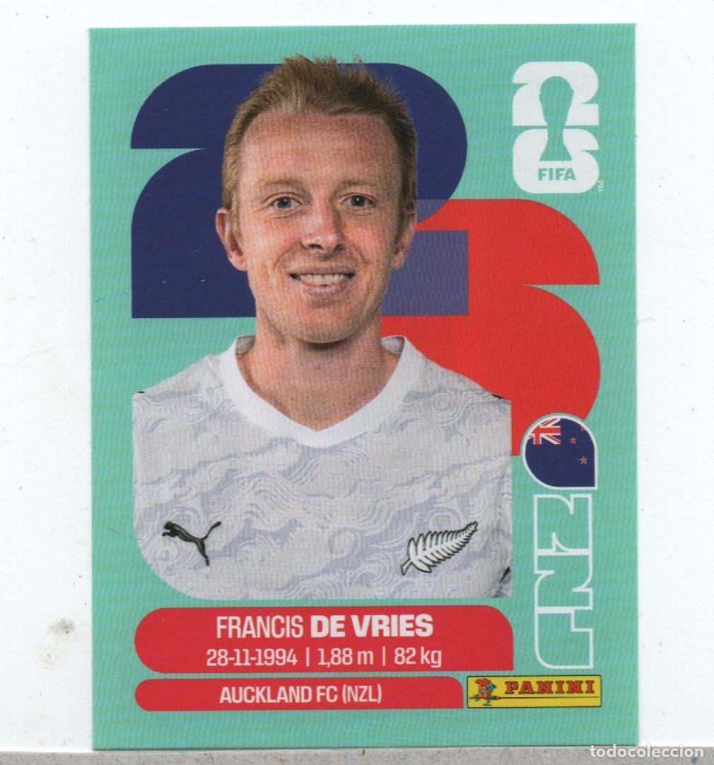 Cromos de f&uacute;tbol: PANINI FIFA WORLD CUP 2026 NZL 8 FRANCIS DE VRIES