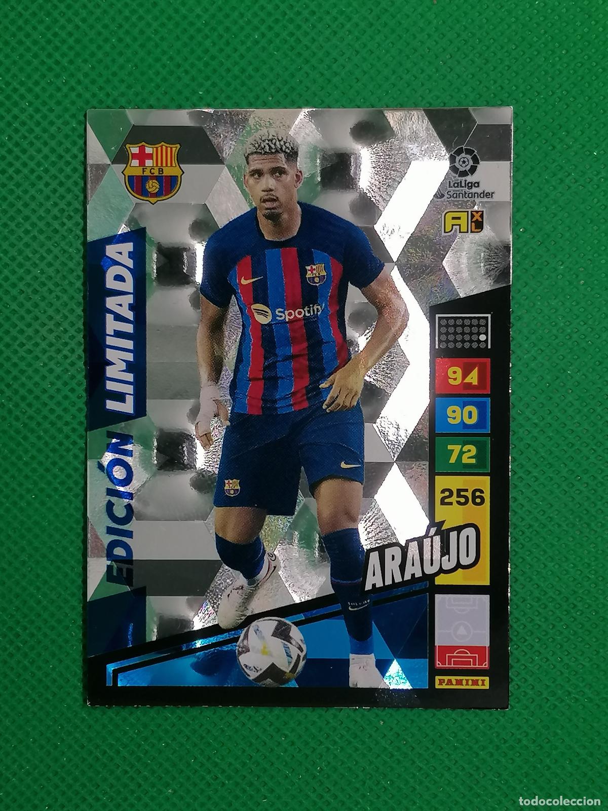 Cromos de f&uacute;tbol: ARAUJO BARCELONA EDICION LIMITADA ⚽ ADRENALYN XL LIGA 2022 2023 22 23 ⚽