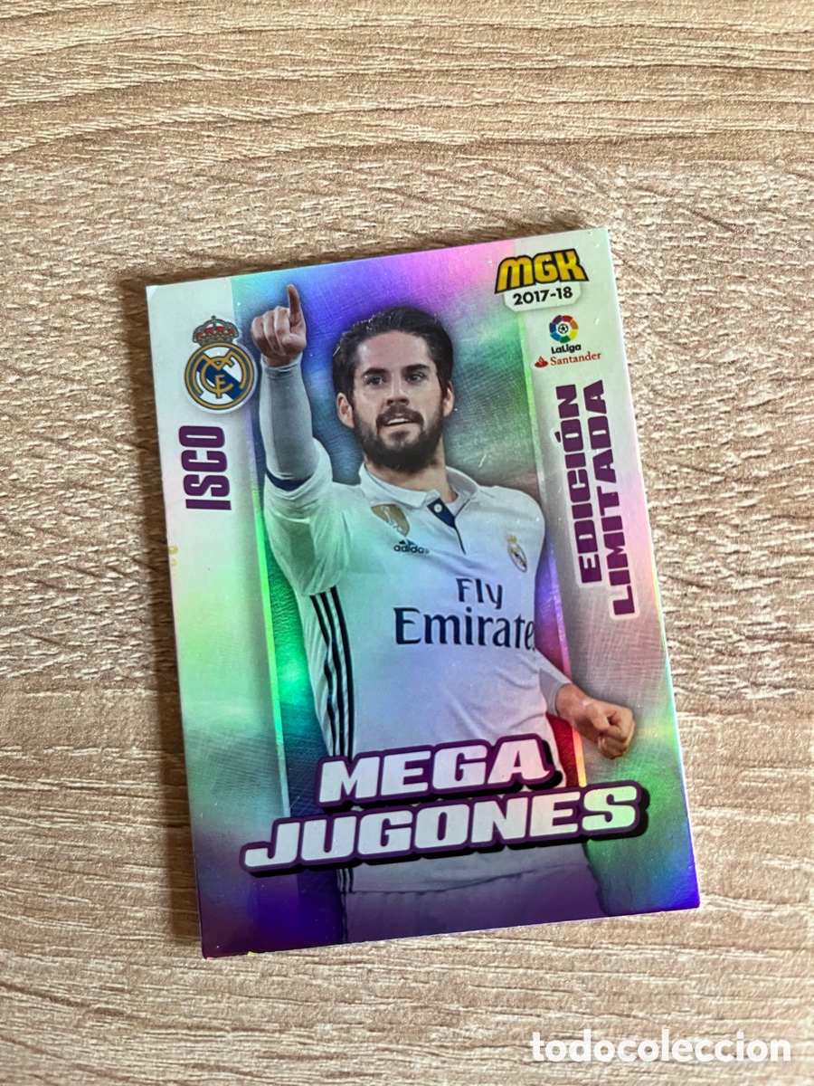 Cromos de f&uacute;tbol: 390 B ISCO MEGACRACKS MGK 2017 2018 17 18 EDICI&Oacute;N LIMITADA REAL MADRID