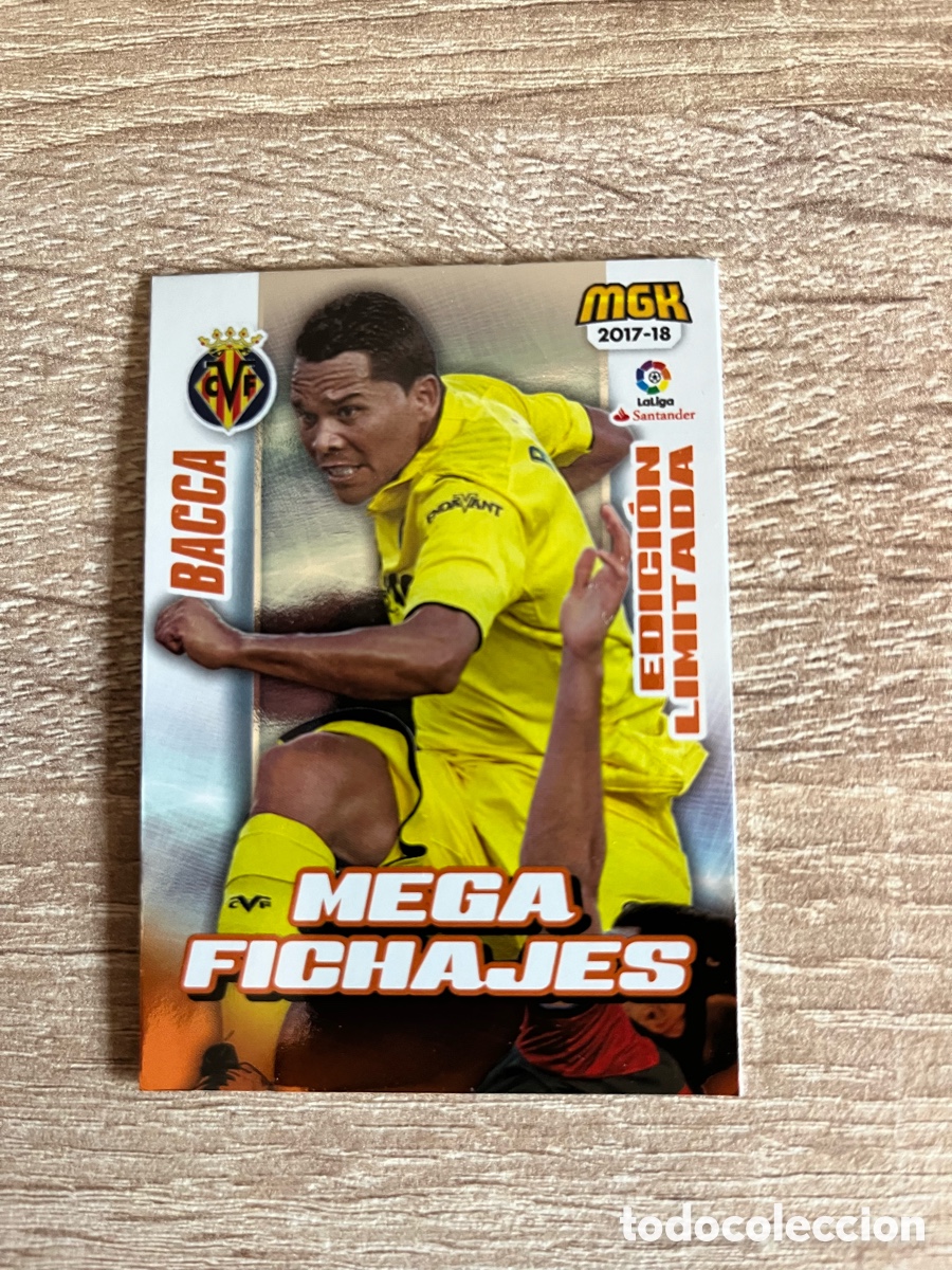 Cromos de f&uacute;tbol: 534 B BACCA MEGACRACKS MGK 2017 2018 17 18 EDICI&Oacute;N LIMITADA VILLARREAL