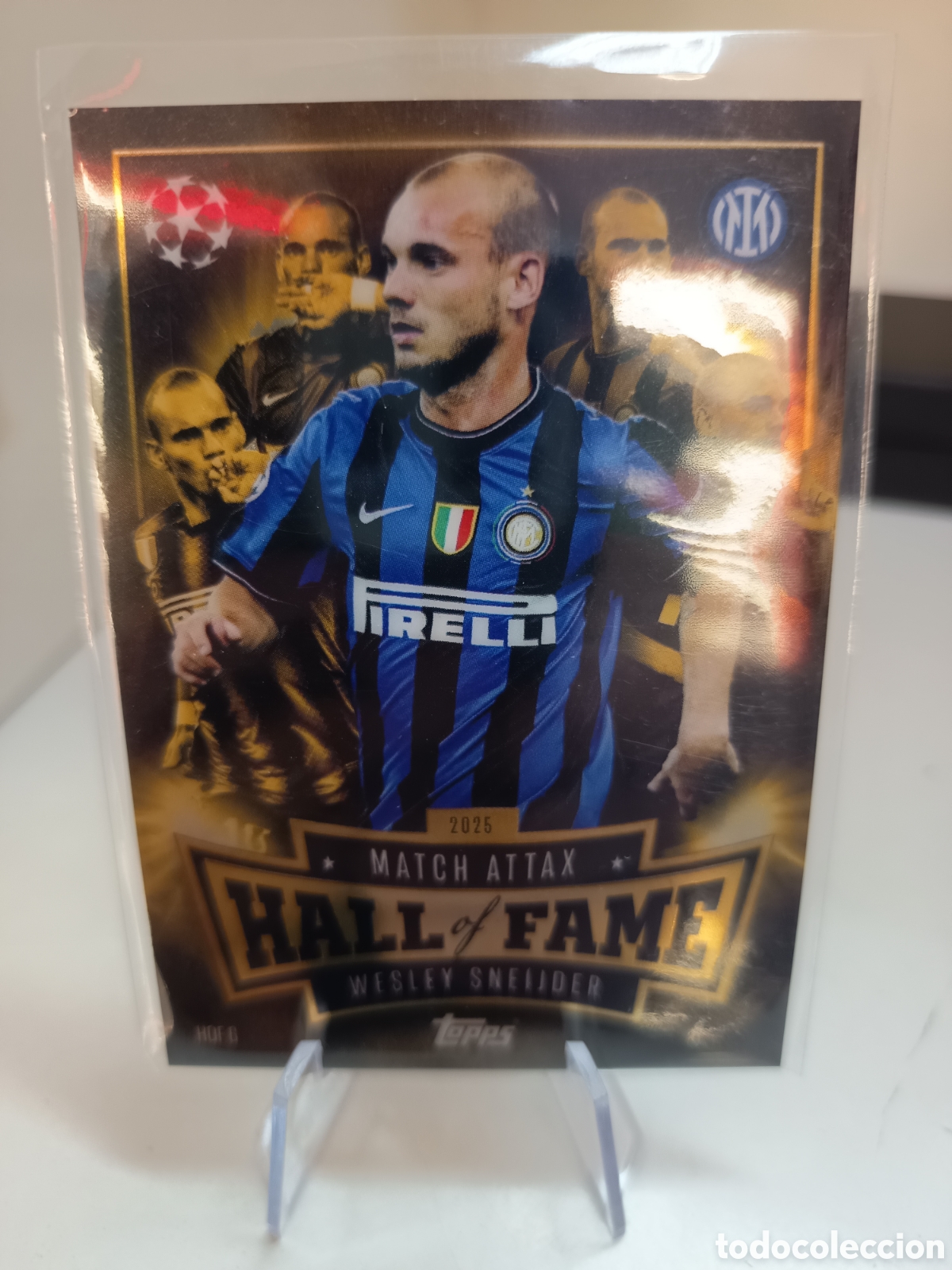 Cromos de f&uacute;tbol: HALL OF FAME Hof6 WESLEY SNEIJDER MATCH ATTAX 2025 2026