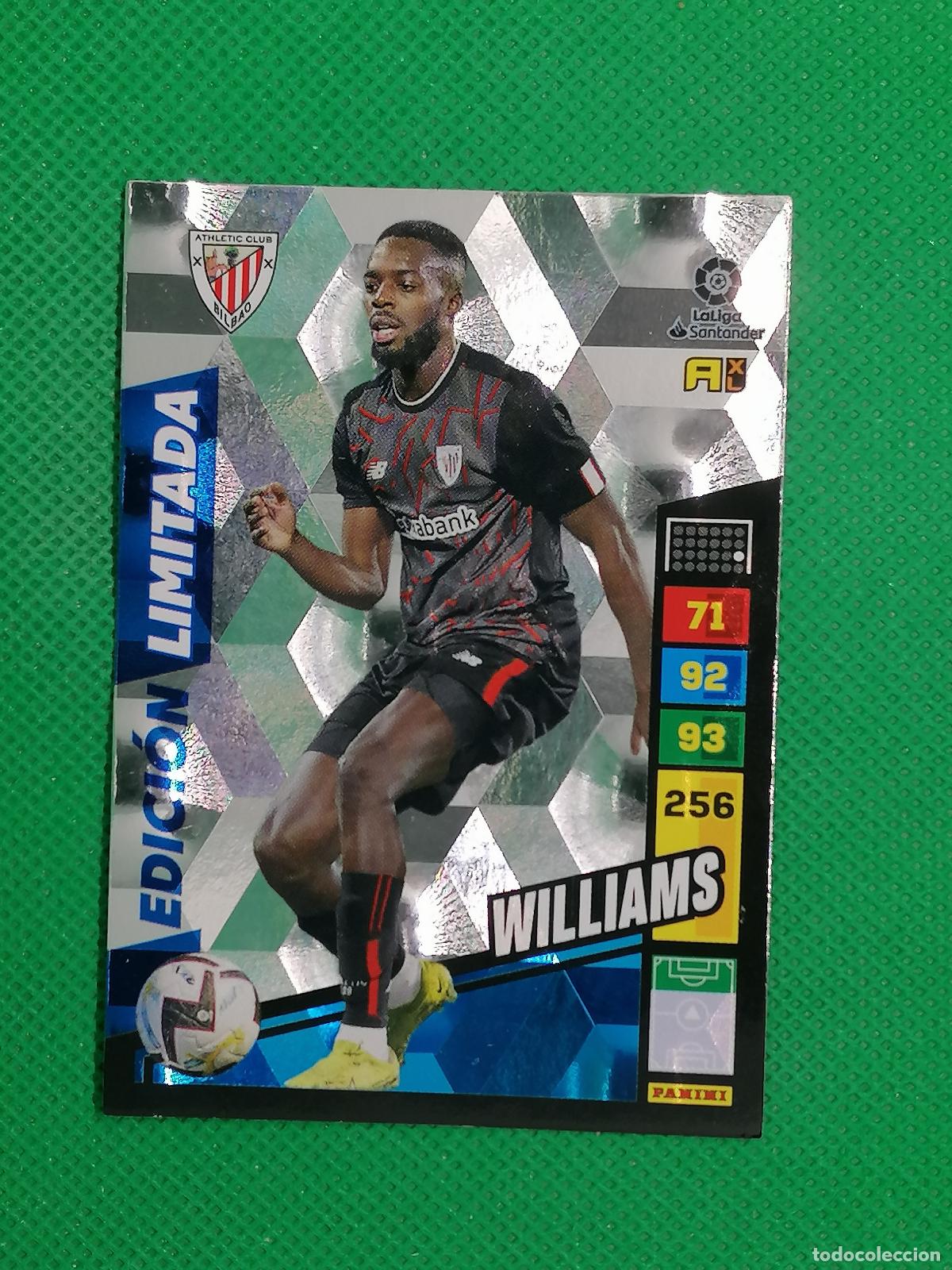 Cromos de f&uacute;tbol: WILLIAMS ATHLETIC BILBAO EDICION LIMITADA ⚽ ADRENALYN XL LIGA 2022 2023 22 23 ⚽