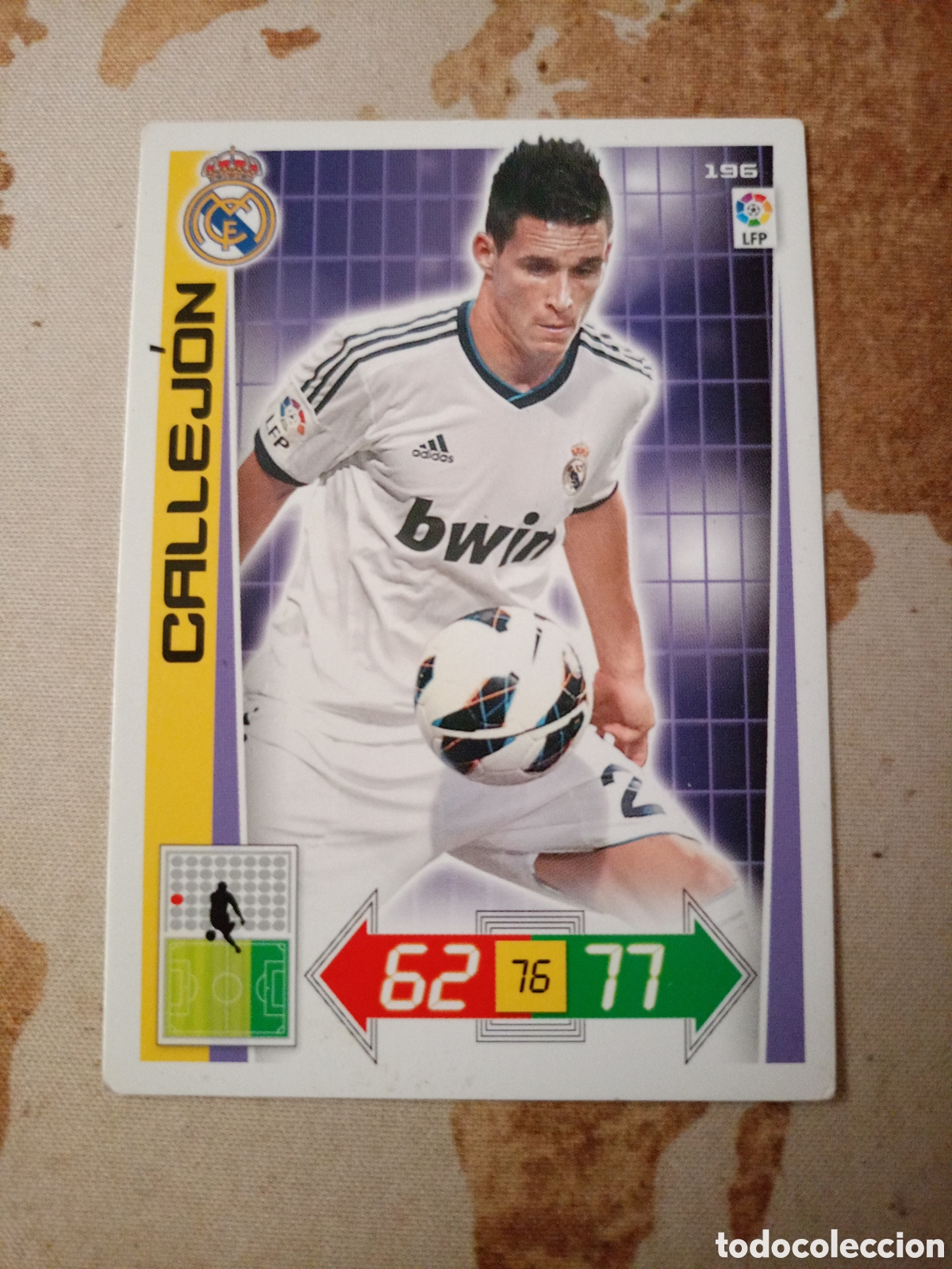 Cromos de f&uacute;tbol: # Real Madrid 196 CALLEJ&Oacute;N Adrenalyn 2012-13