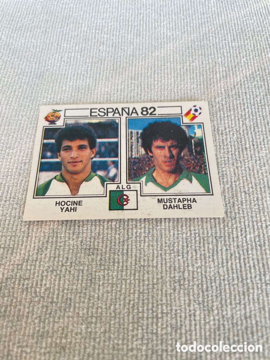 Cromos de f&uacute;tbol: ESPA&Ntilde;A 82 107 HOCINE YAHI - MUSTAPHA DAHLEB