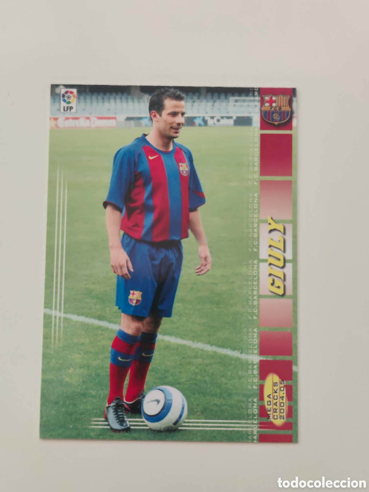 Figurine di Calcio: 69 GIULY FC BARCELONA MEGACRACKS 2004 2005