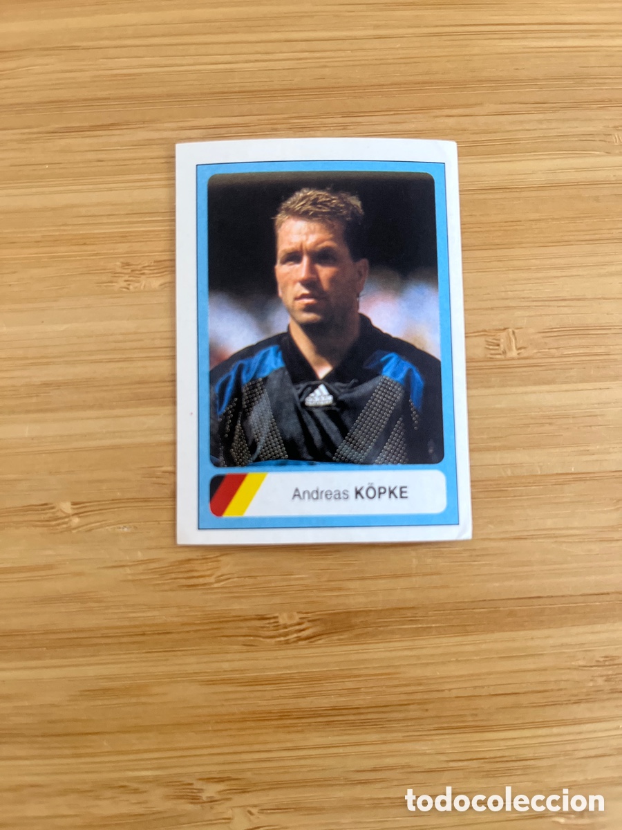 Figurine di Calcio: ANDREAS K&Ouml;PKE ALEMANIA GERMANY 13 USA 1994 ESTADIO MUNDIAL WORLD CUP CROMO FUTBOL 94 NUEVO SIN PEGAR