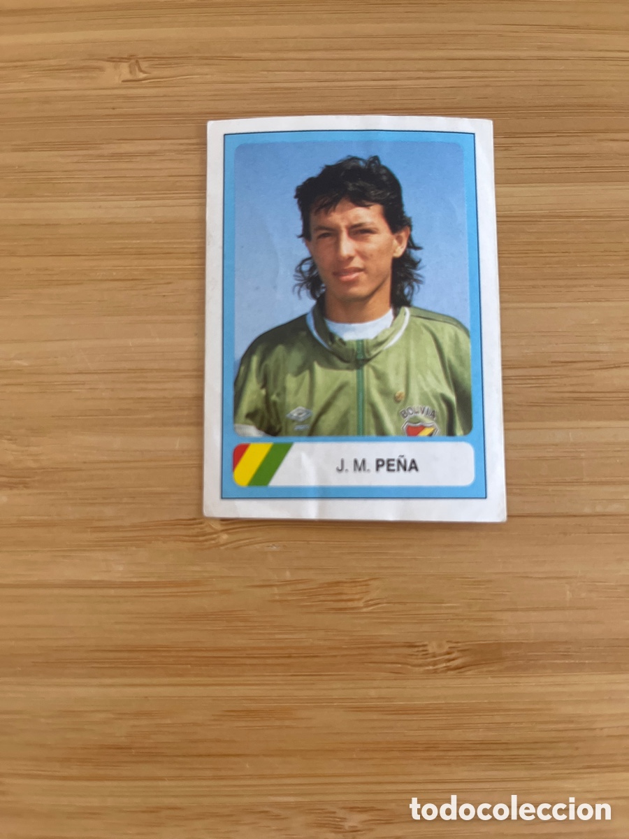 Fu&szlig;ball-Sticker: J.M.PE&Ntilde;A 72 BOLIVIA USA 1994 ESTADIO MUNDIAL WORLD CUP FUTBOL 94 CROMO NUEVO SIN PEGAR