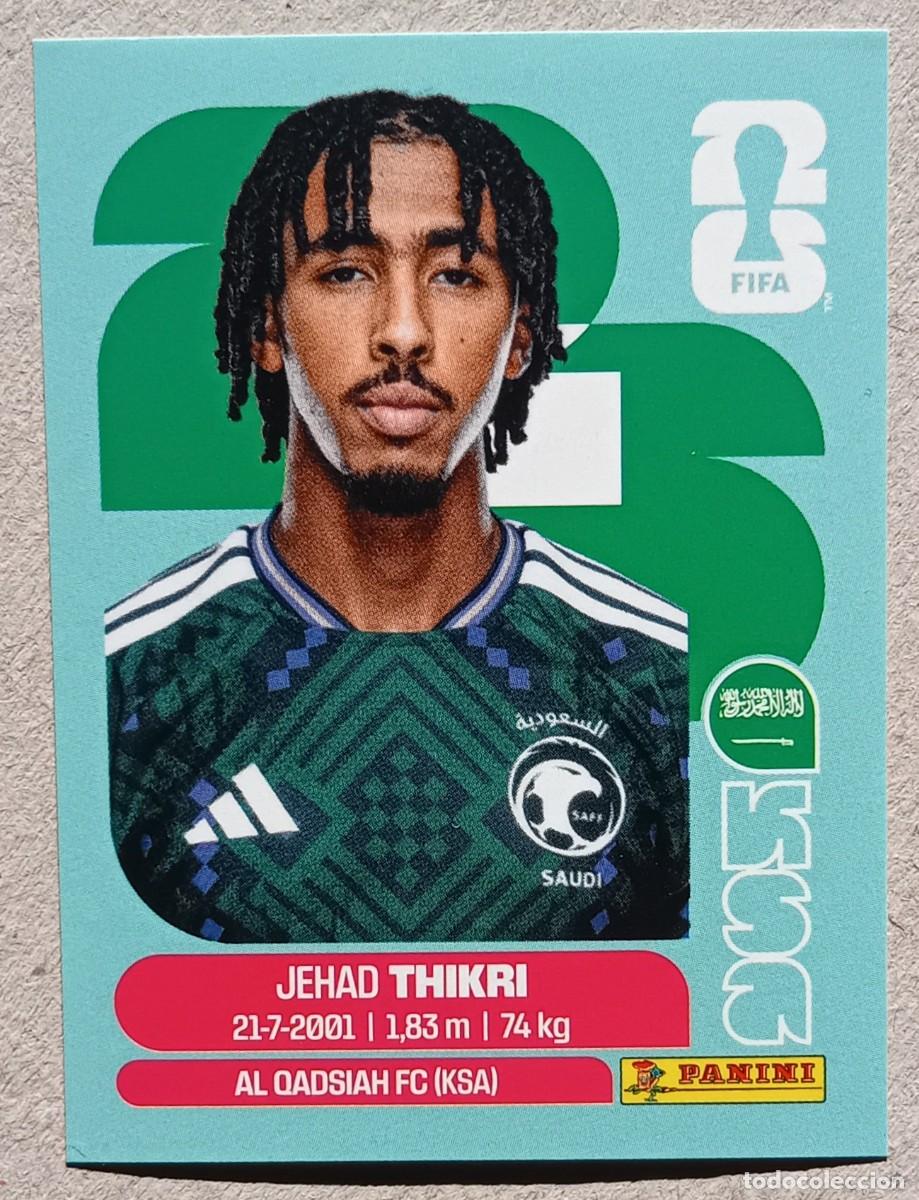 Cromos de f&uacute;tbol: Figurina Panini 2026 Cromo World Cup Usa Mundial 2026 Jehad Thikri Saudi Arabia n KSA 6