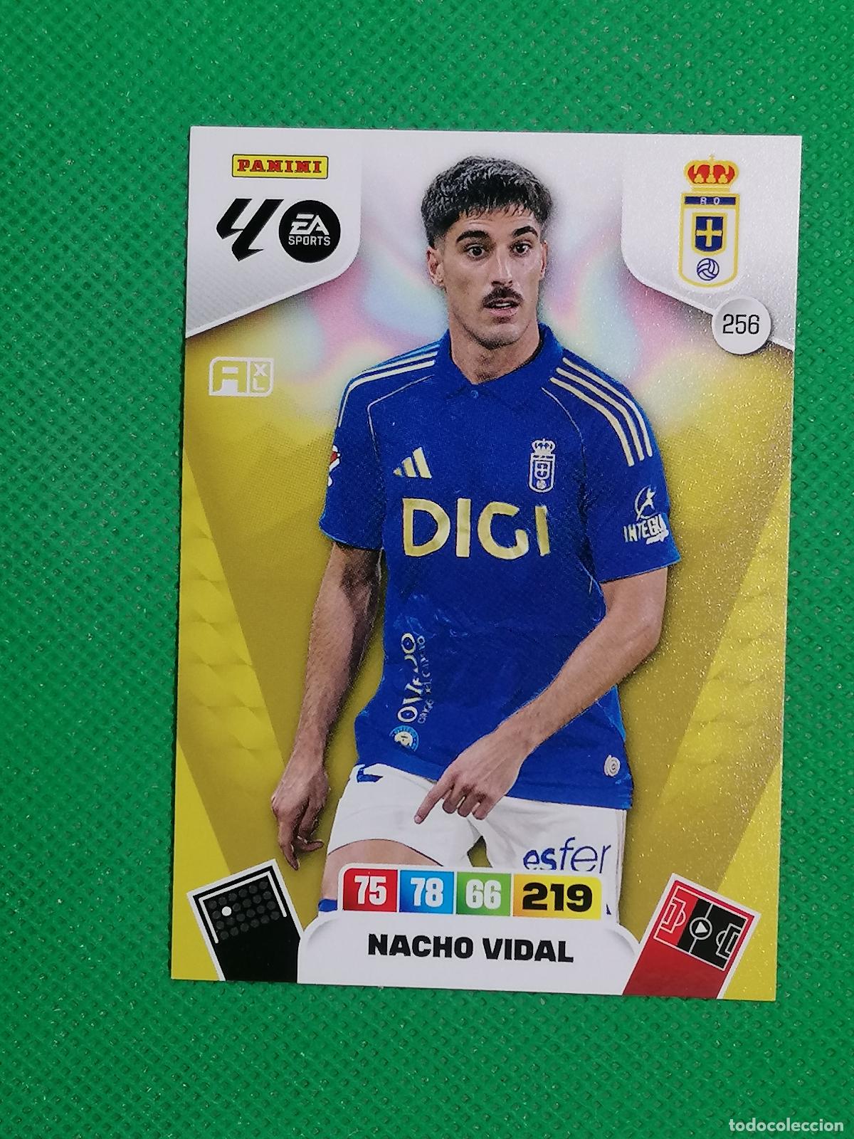 Cartes &agrave; collectionner de Football: 256 NACHO VIDAL REAL OVIEDO ⚽ LIGA ADRENALYN XL 2025 2026 25 26 ⚽