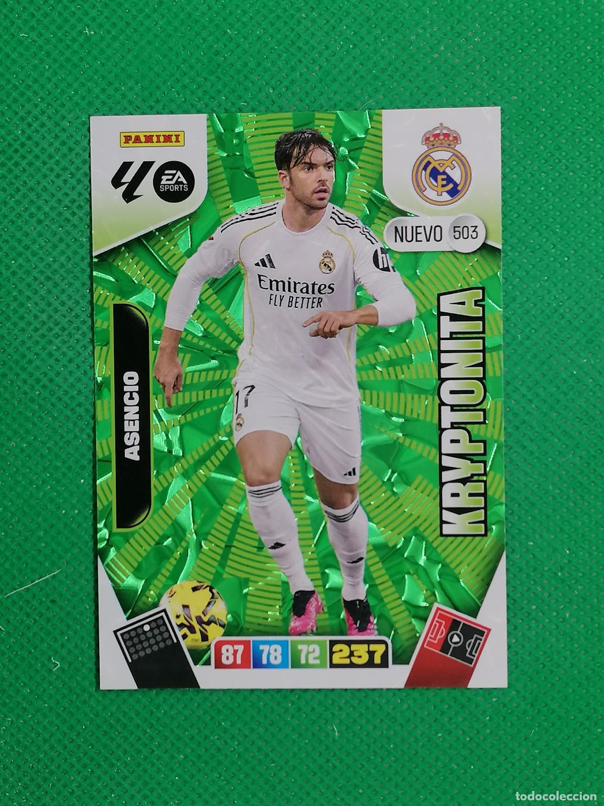 Cromos de f&uacute;tbol: 503 ASENCIO REAL MADRID NUEVO KRYPTONITA ⚽ LIGA ADRENALYN XL 2025 2026 25 26 ⚽
