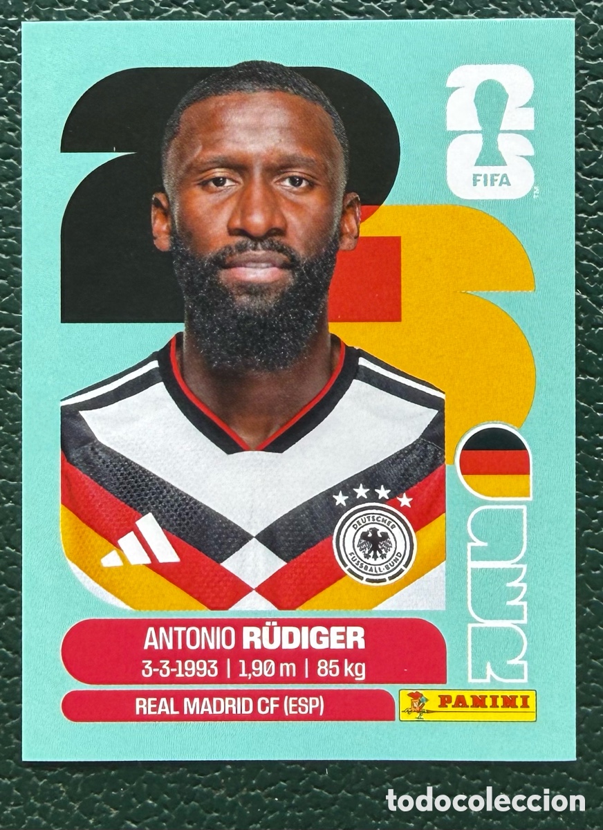 Cromos de Futebol: GER 6 ANTONIO RUDIGER ALEMANIA CROMOS ALBUM FIFA WORLD CUP MUNDIAL 2026 PANINI