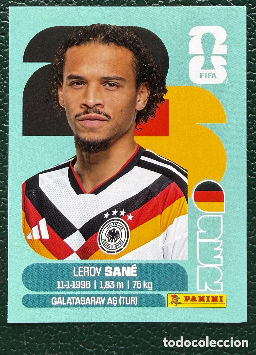 Cromos de Futebol: GER 18 LEROY SANE ALEMANIA CROMOS ALBUM FIFA WORLD CUP MUNDIAL 2026 PANINI