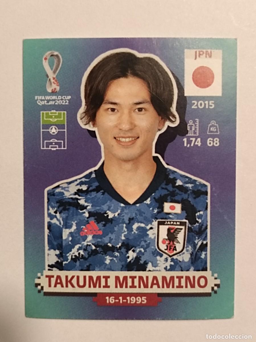 Cromos de f&uacute;tbol: #JPN 18 TAKUMI MINAMINO (JAPON) MUNDIAL QATAR 2022 PANINI