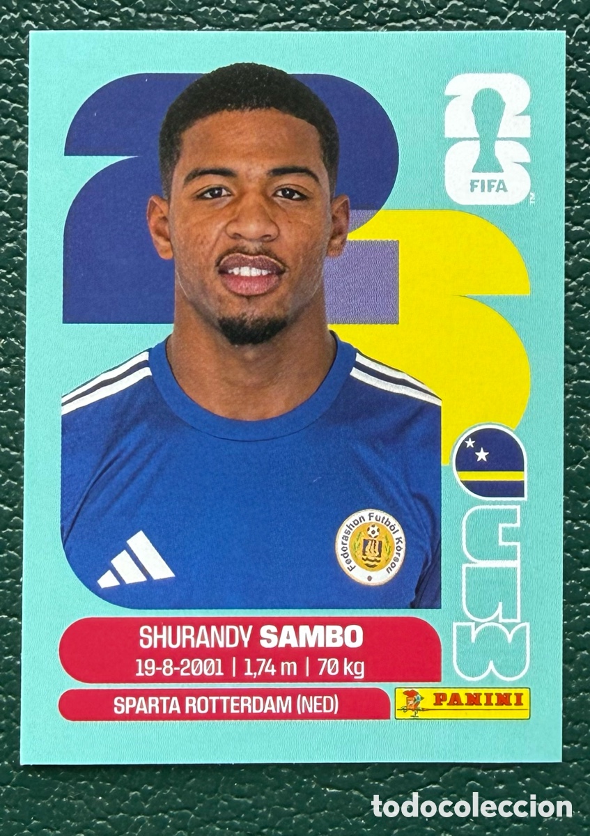 Cromos de Futebol: CUW 8 SHURANDY SAMBO CURA&Ccedil;AO CROMOS ALBUM FIFA WORLD CUP MUNDIAL 2026 PANINI