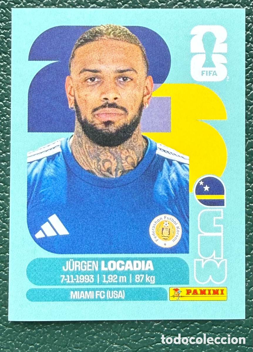 Cromos de Futebol: CUW 17 JURGEN LOCADIA CURA&Ccedil;AO CROMOS ALBUM FIFA WORLD CUP MUNDIAL 2026 PANINI