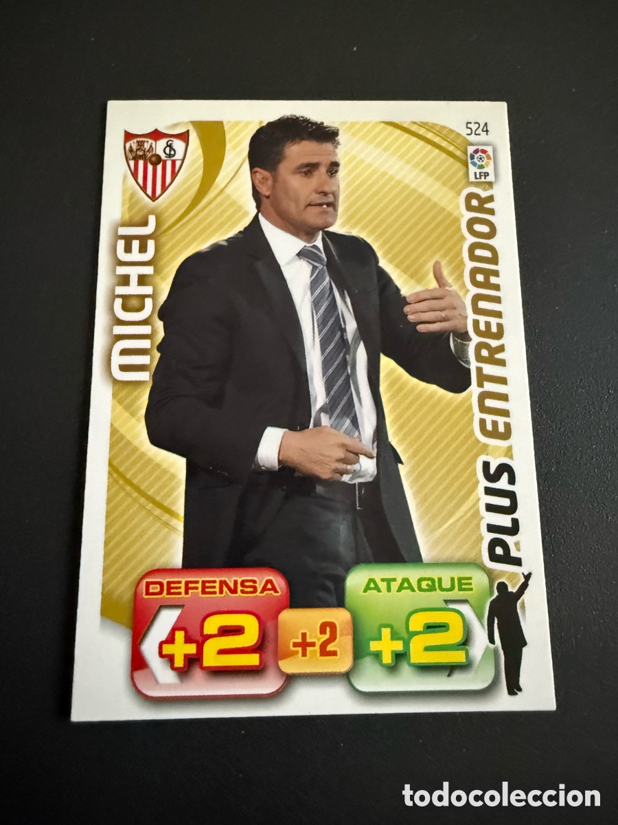 Cromos de f&uacute;tbol: Adrenalyn XL. 2011-12. N 524. M&Iacute;CHEL ( Sevilla ). Plus Entrenador