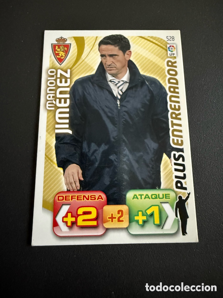 Cromos de f&uacute;tbol: Adrenalyn XL. 2011-12. n 528. JIMENEZ ( Real Zaragoza). Plus Entrenador