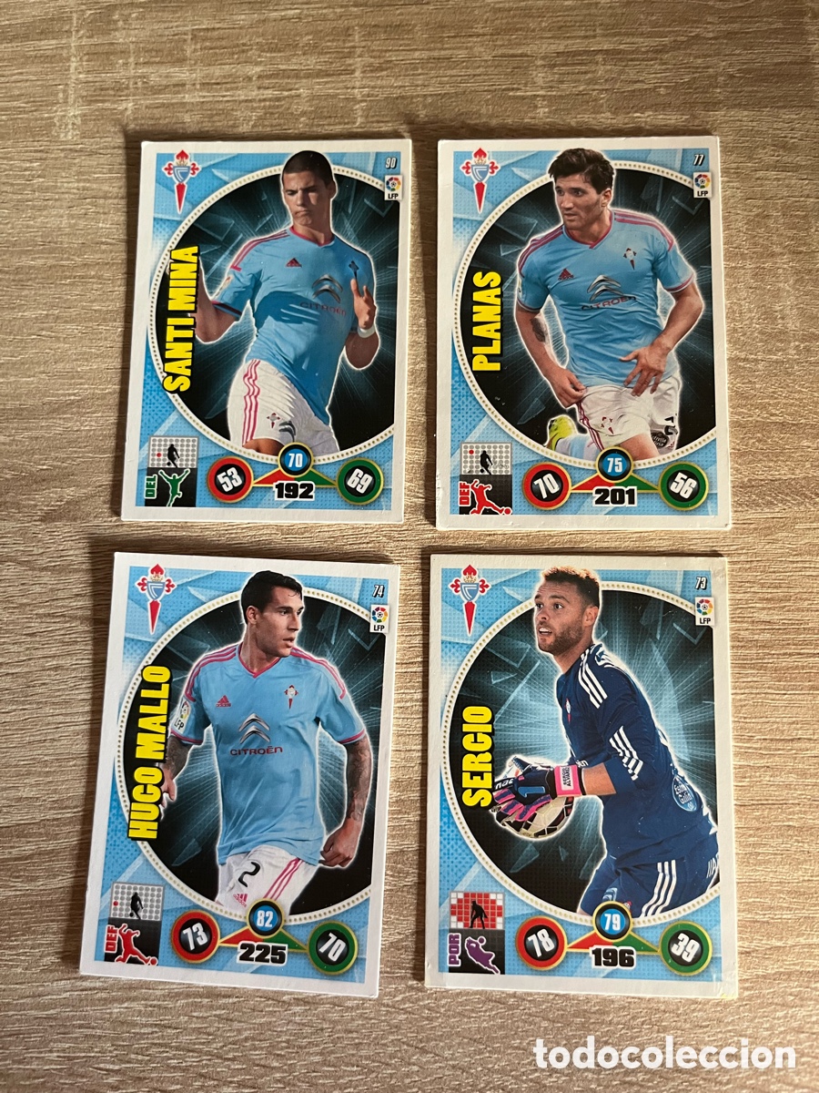 Cromos de f&uacute;tbol: CELTA DE VIGO ADRENALYN 2014 2015 14 15 LOTE 4 B&Aacute;SICOS