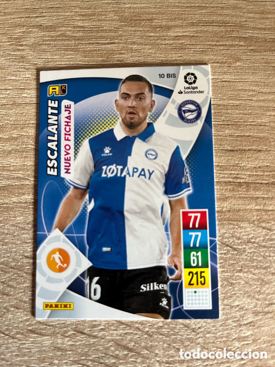 Figurine di Calcio: 10 BIS ESCALANTE NUEVO FICHAJE ADRENALYN 2021 2022 21 22 ALAV&Eacute;S