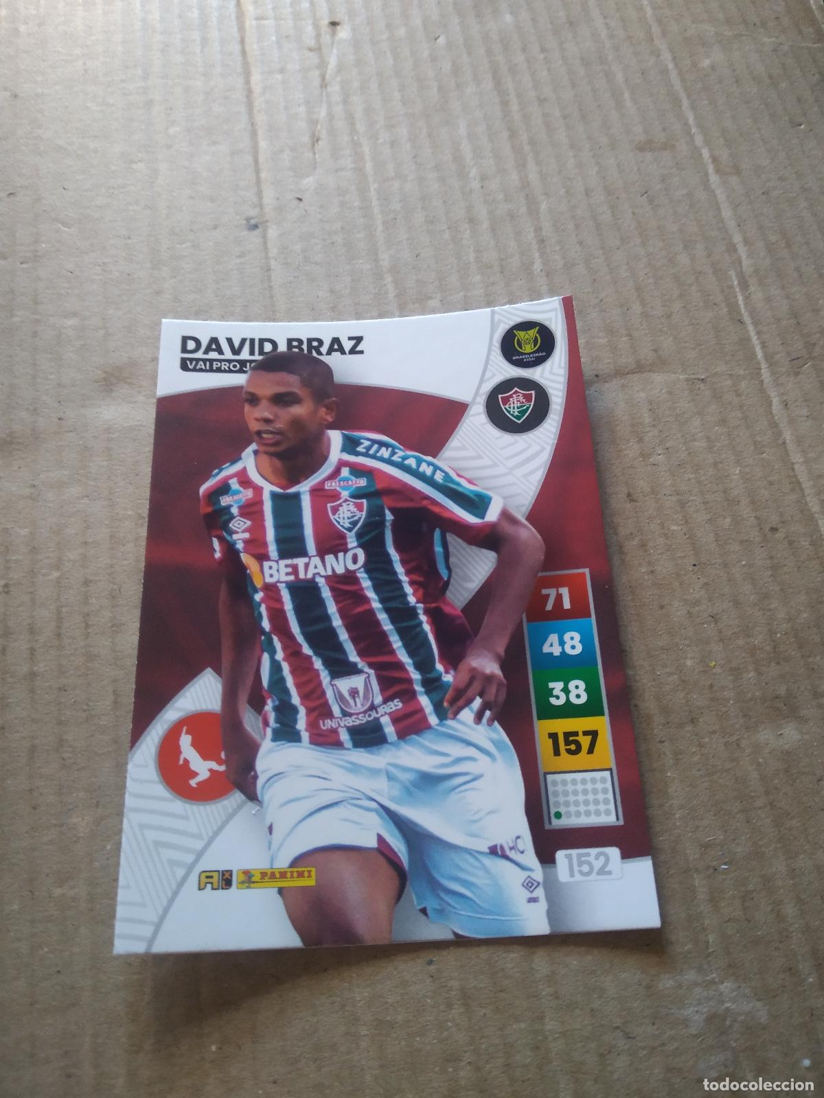 Cromos de f&uacute;tbol: 152 DAVID BRAZ FLUMINENSE CROMO FUTBOL PANINI ADRENALYN LIGA BRASIL 2023 BRASILEIRAO