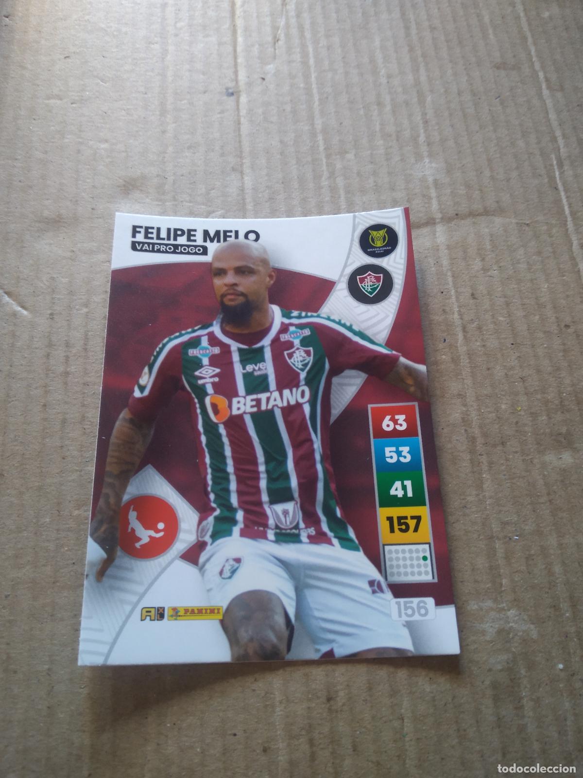 Cromos de f&uacute;tbol: 156 FELIPE MELO FLUMINENSE CROMO FUTBOL PANINI ADRENALYN LIGA BRASIL 2023 BRASILEIRAO