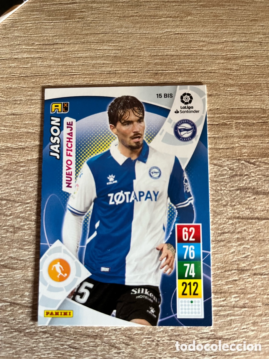 Cromos de Futebol: 15 BIS JASON NUEVO FICHAJE ADRENALYN 2021 2022 21 22 ALAV&Eacute;S